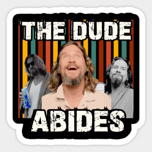 Big Lebowski The Dude Abides Sticker